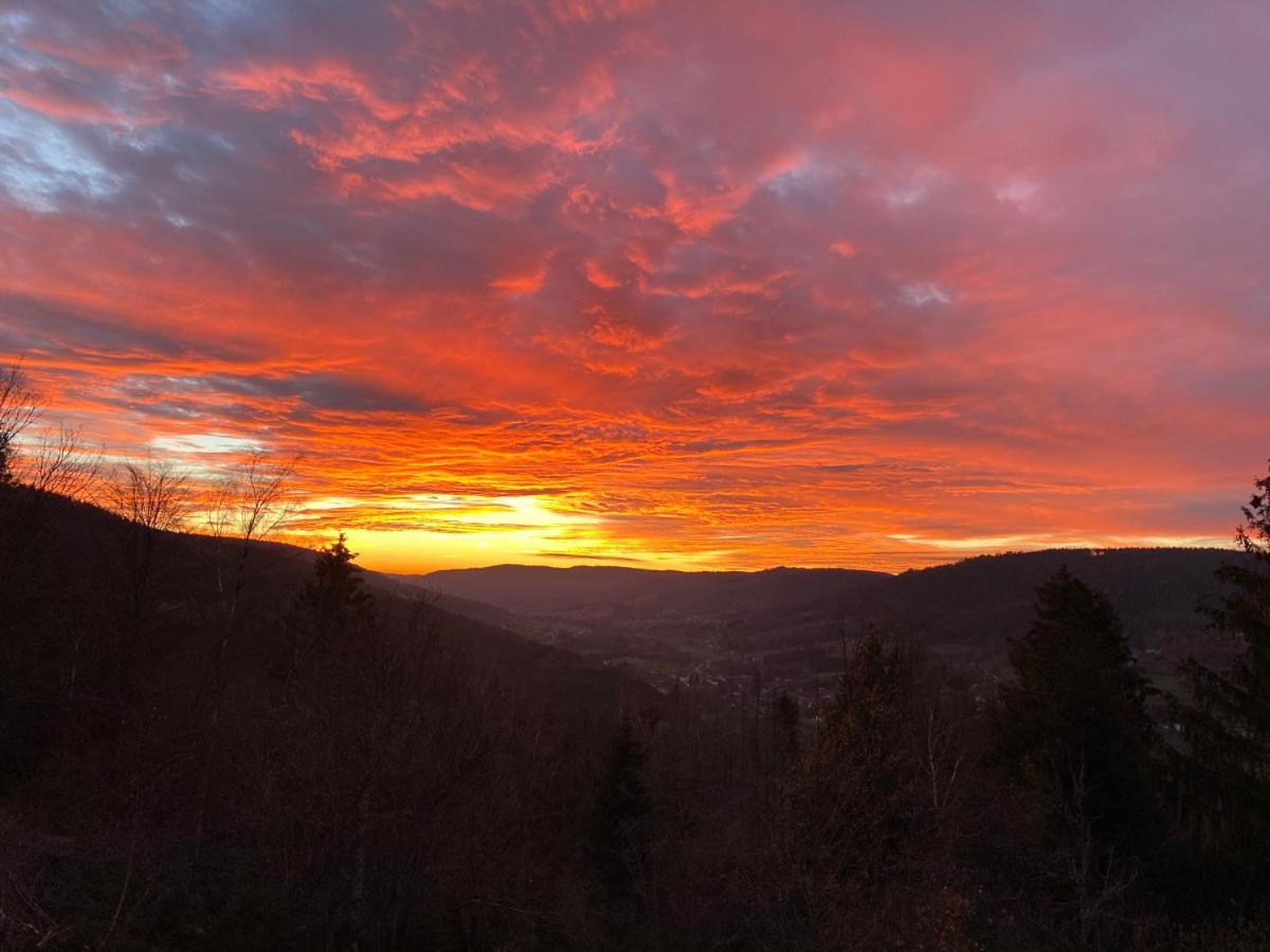 Le Gite Cozy De Bouvacote Avec Vue Panoramique Et Sauna Le Tholy Exterior photo