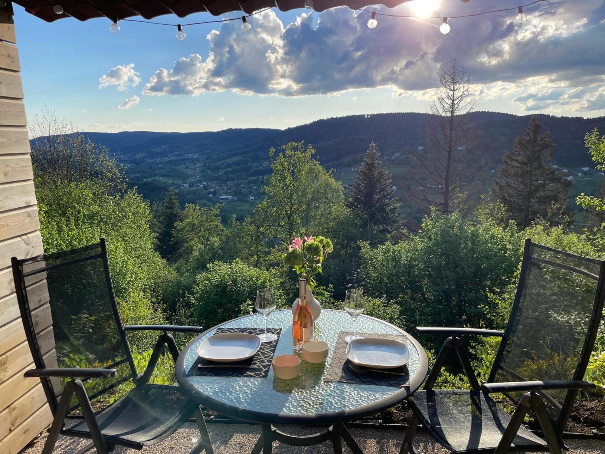 Le Gite Cozy De Bouvacote Avec Vue Panoramique Et Sauna Le Tholy Exterior photo