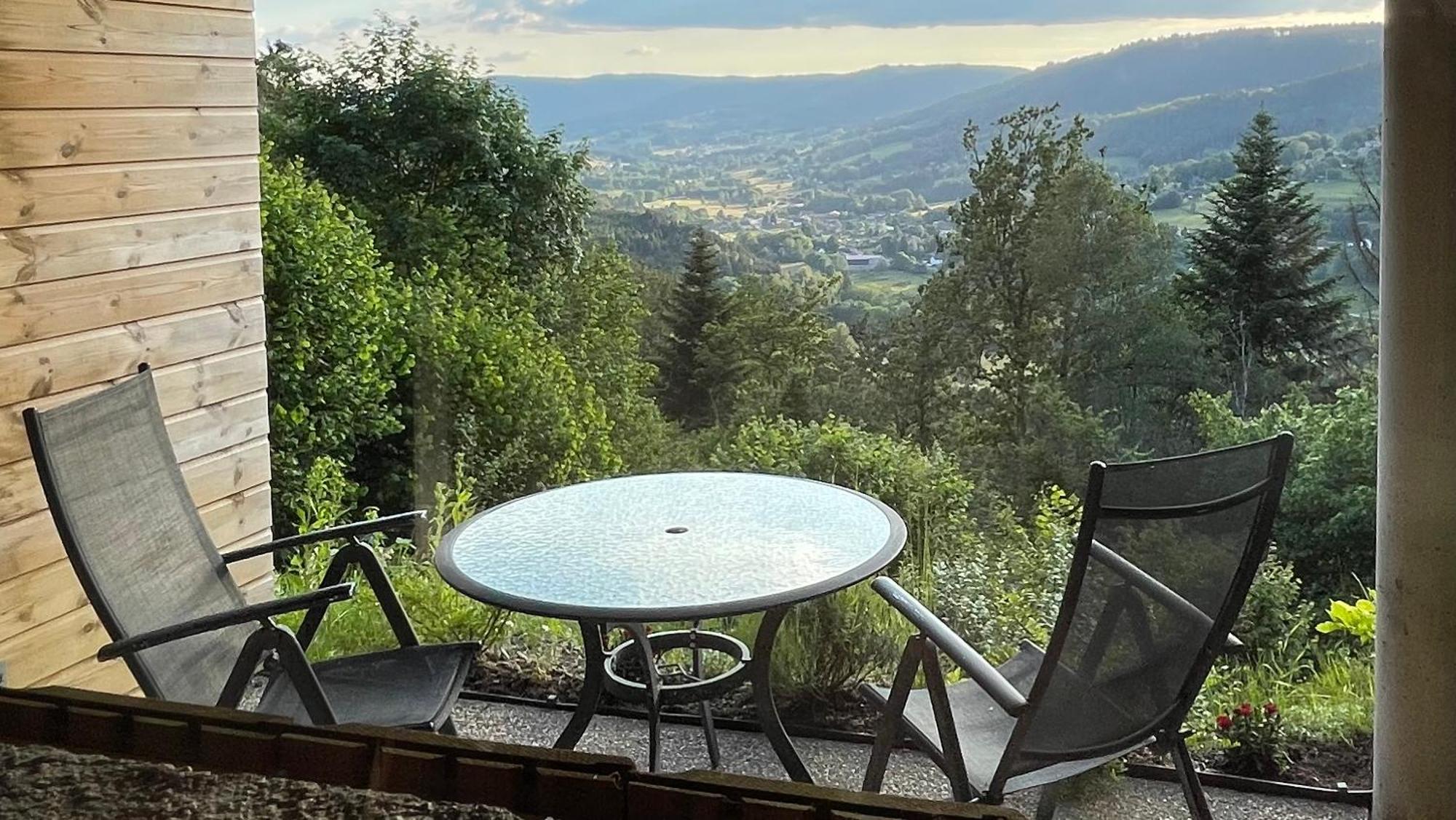 Le Gite Cozy De Bouvacote Avec Vue Panoramique Et Sauna Le Tholy Exterior photo
